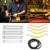 Metal+Rubber Band Fingerboard Guards Silver Guitar Maintenance Kit Fret Polishing