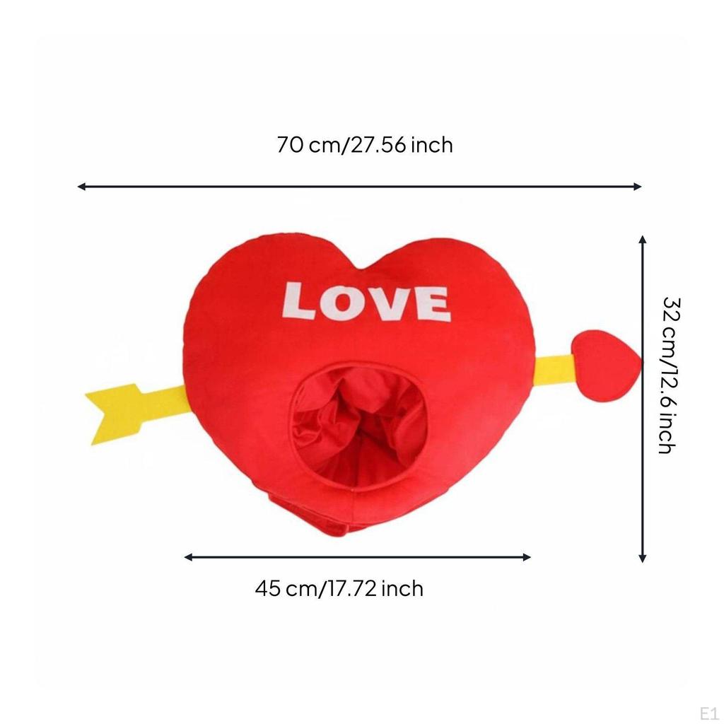 Love Arrow Headpiece Romantic Design Soft Heart Hat PP Cotton Filled