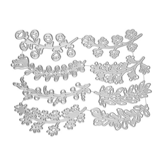 8PCS Vines Cutting Mold, Photo Album Mold Embossing Die, Durable Carbon Steel Stencil, for DIY Scrapbook Card Making Supplies