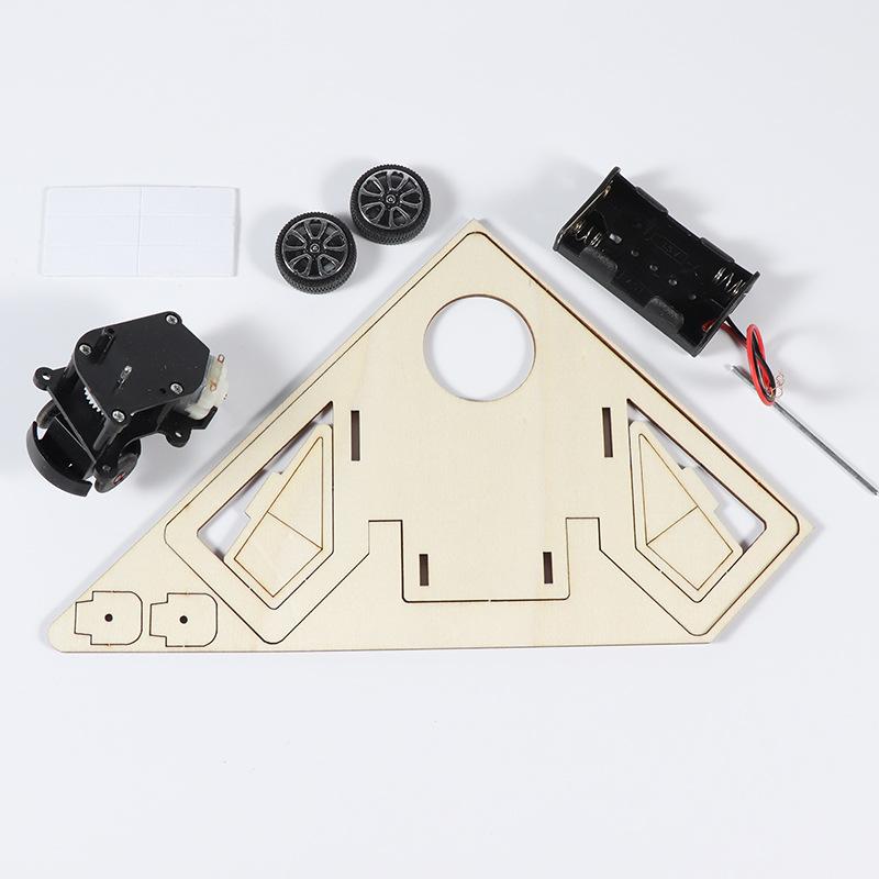 1 Set School Student Manual Intelligence Experiment Toy Diy Obstacle Avoidance Car Robot Science Experiment Technology Gift