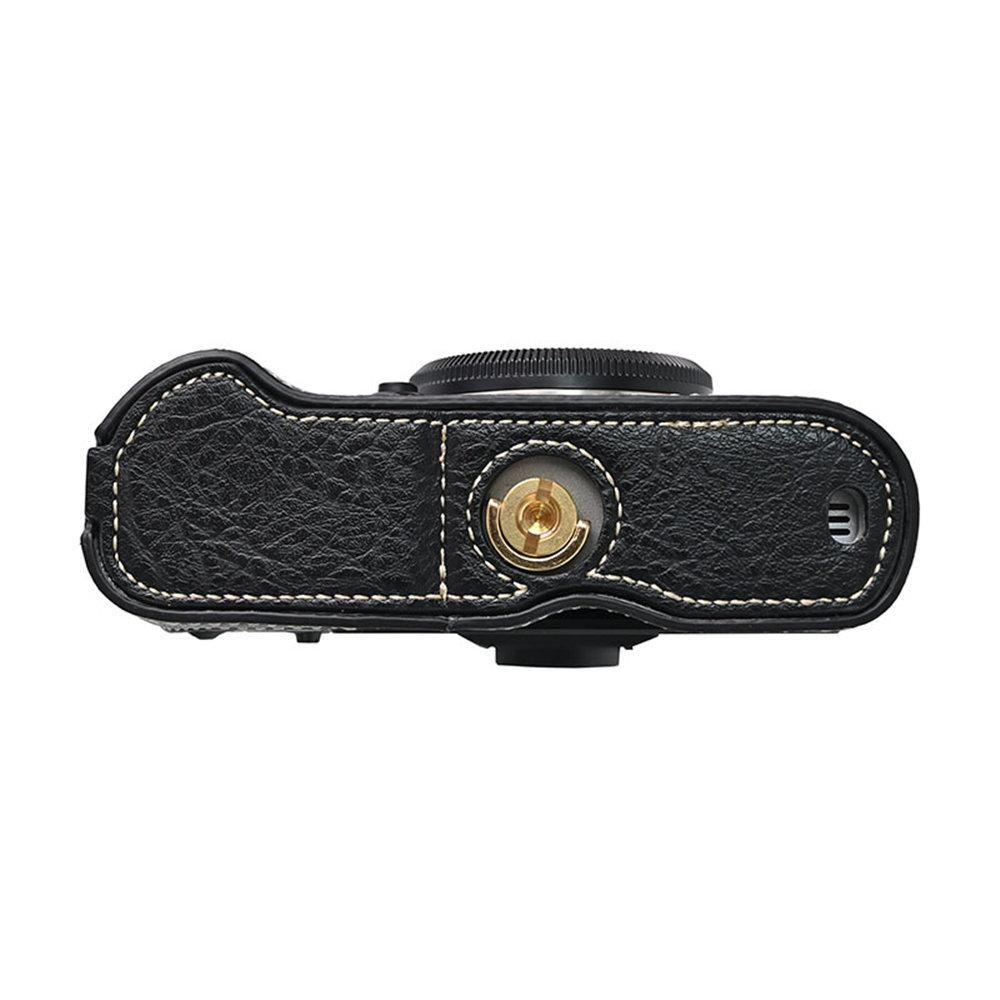 Litchi Skin PU Leather Half Case for Fujifilm Fuji XT50 XS10 XS20 XT30 XT30II XT20 XT10 XT5 XM5 Battery Opening Cover With Strap