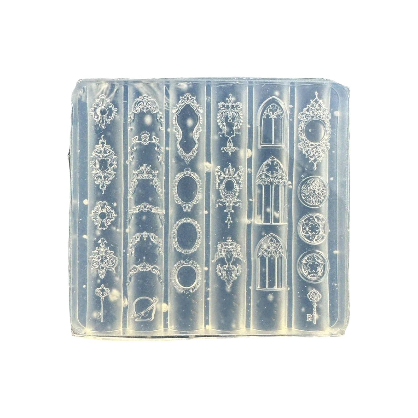 

Европейский винтажный цветочный тисненый дизайн силиконовая форма для DIY нейл-арта и профессионального использования шаблоны для маникюра