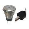 22mm Stainless Steel ON/OFF Electronic Key Switch Lock with 2 Keys 2NO+2NC