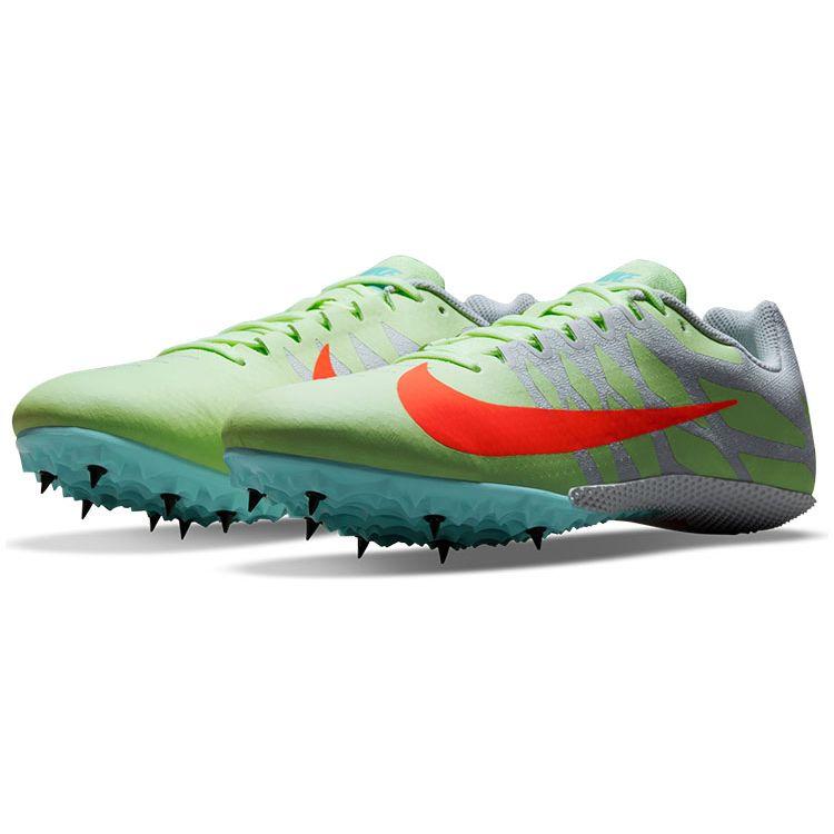 Nike Zoom Rival S 9 Barely Volt Hyper Orange Unisex Sneakers Green Dynamic-Turquoise Photon-Dust 907564-701
