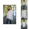 Long Sleeve T Shirt For Women With Lace Splicing In Polyester Fabric For Casual Streetwear