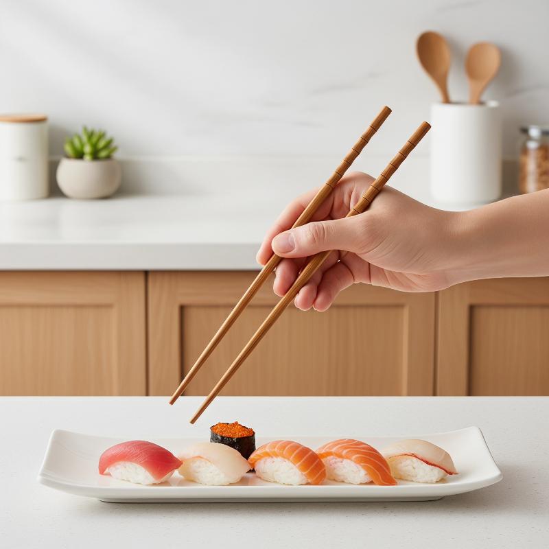 Reusable Bamboo Chopsticks 10 50 Pairs EcoFriendly Durable Wooden Chinese Food Sticks for Sushi Noodles Kitchen Dining