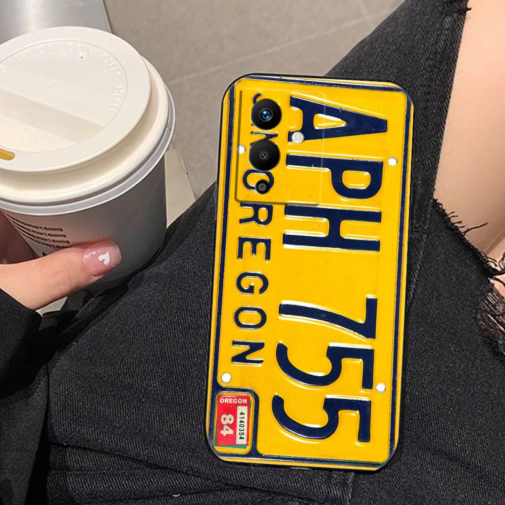 Lucky License Plate Number Phone Case For Infinix TECNO POP SPARK SMART 6 7 8 9 CAMON 40 30 30S 15 16 17 20 20C Pro Case Cover