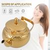 1pcs Hammered Stainless Steel Teapot With Strainer Tea Kettle For Home Hotel Restaurant Use Modern Metal Water Pot Kitchen