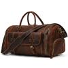58cm Large Travel Bag 40l Genuine Leather Handbag For Trip Shoulder Bag Dual Use Travel Bag High Capacity With Shoe Compartment