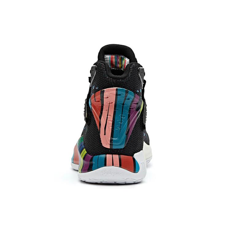 Anta KT5 KT Rainbow Black History Month Synthetic Leather High top Basketball Shoes Men's Black 112011101-2