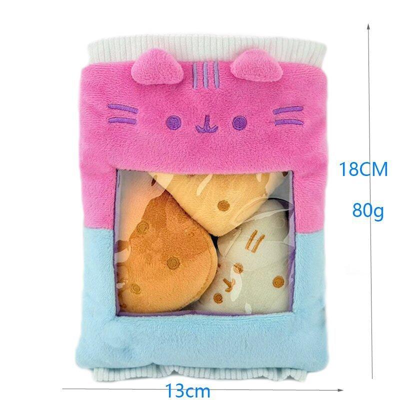 Süßeres Pusheen Katzen Plüschtier mit Spielgriff für Kinder und Sammler