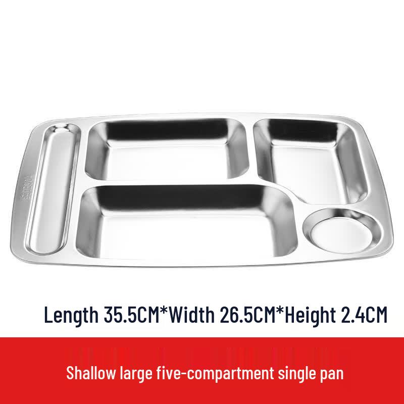 OEING Stainless Steel Compartmented Lunch Tray