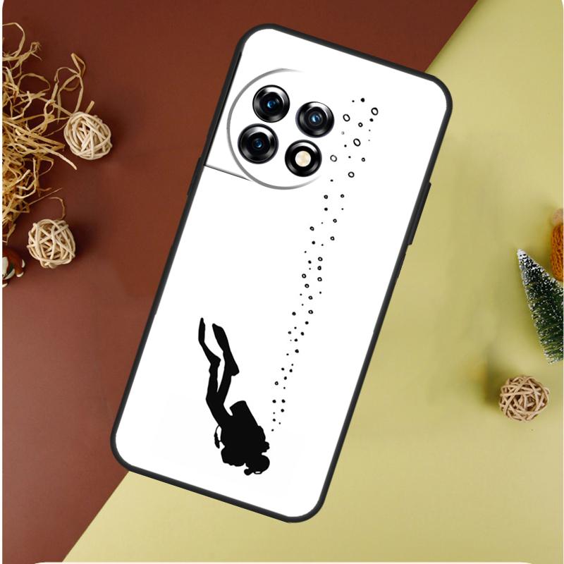 Scuba Diver Diving For OnePlus 13 13R 12 12R 11 9 10 Pro 8T 9RT 10T 10R N20 N30 Nord CE 2 3 4 Lite Phone Case