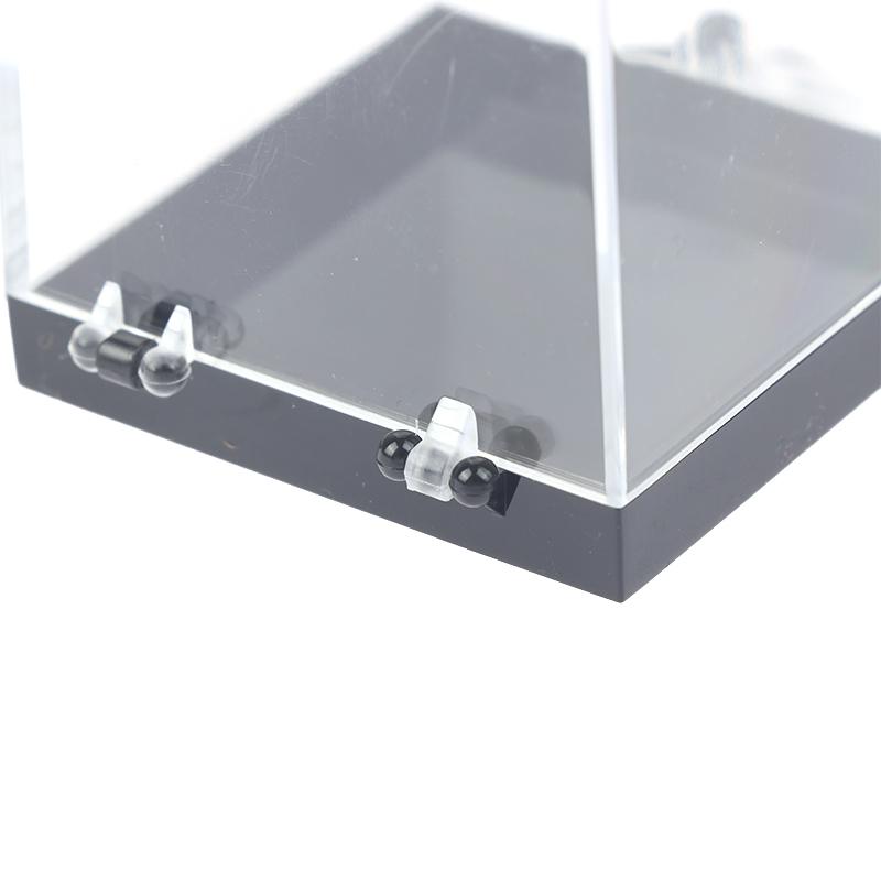 1Pc Storage Boxes Lids Gemstone Display Coin Clear Container Specimen Mini Square Cube Acrylic Case Rough Mineral Standard
