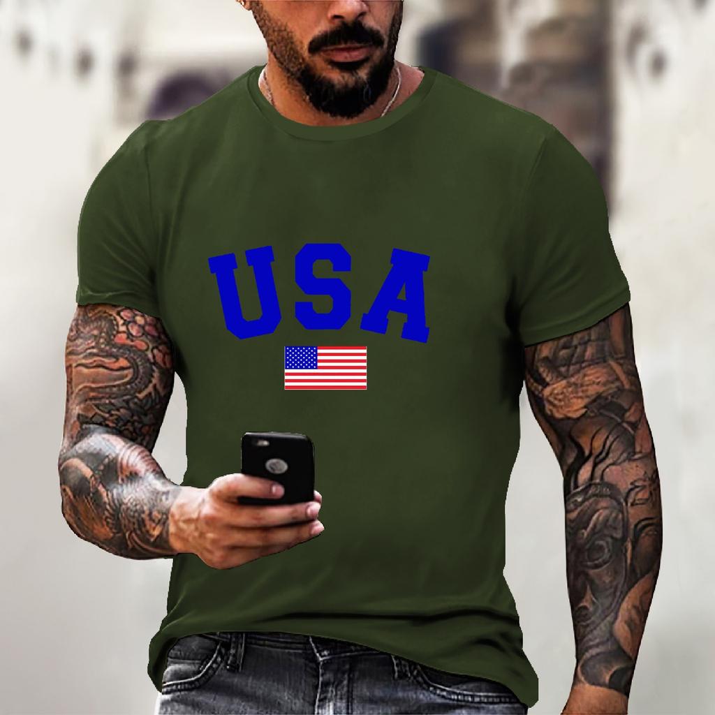 Męski T-shirt z krótkim rękawem z nadrukiem na Dzień Niepodległości