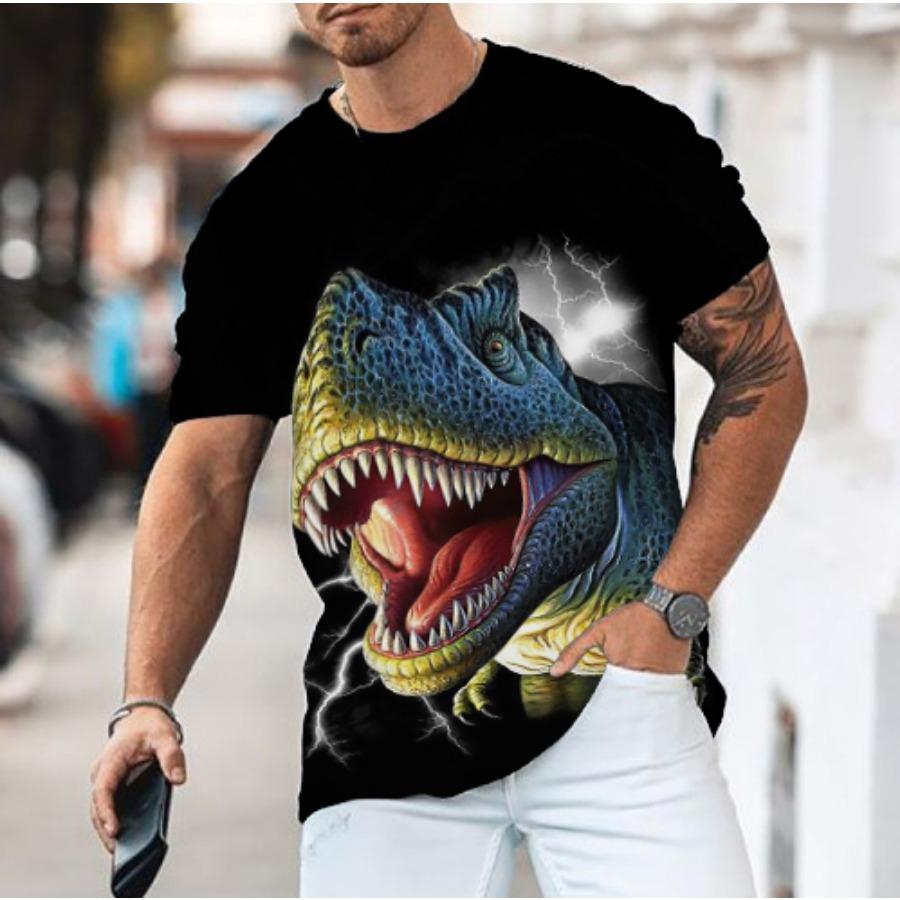 Streetwear 3D Animal T Shirt Man 3D Printing Tee Shirts Funny Hip Hop Men Round Neck Short Sleeve Casual Top