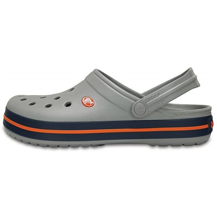 Crocs Crocband Clog Light Grey Navy Unisex Sneakers 11016-01U