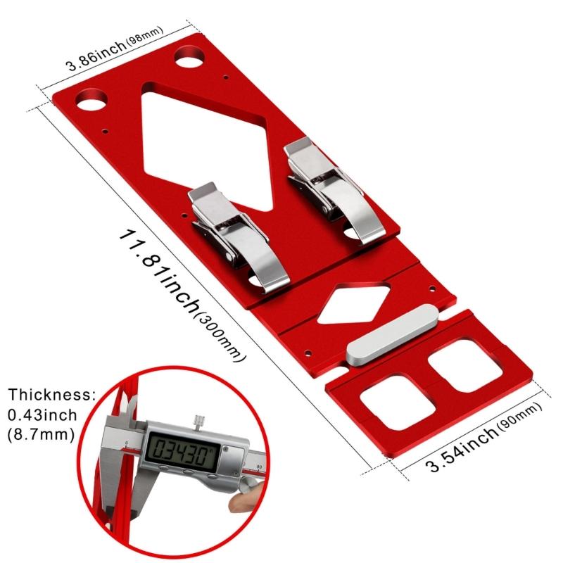 Aluminum 90°Right Angle Guide Rails 90 Degree Angle Stop Precise Cutting Tool For Woodworking And Carpentry Operations