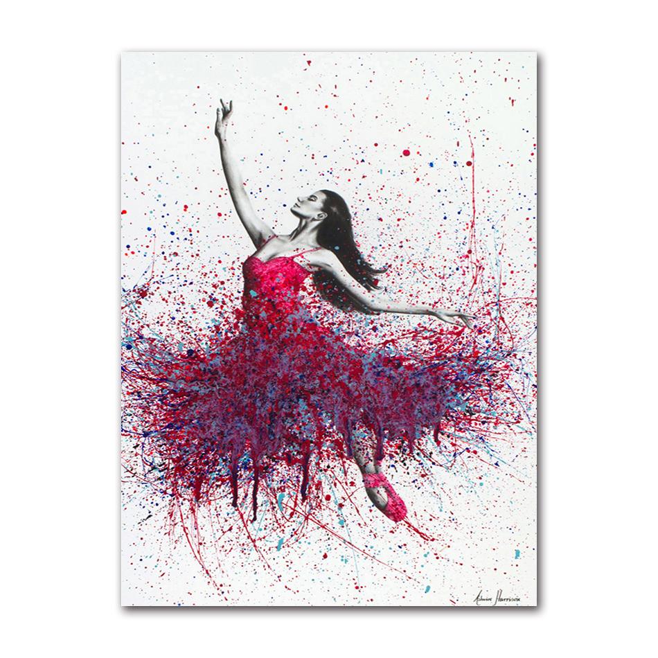 Modular Pictures Ballet Posters and Prints Dance Girl Canvas Painting Home Wall Decor HD Printed Elegant Dancing Ballerina