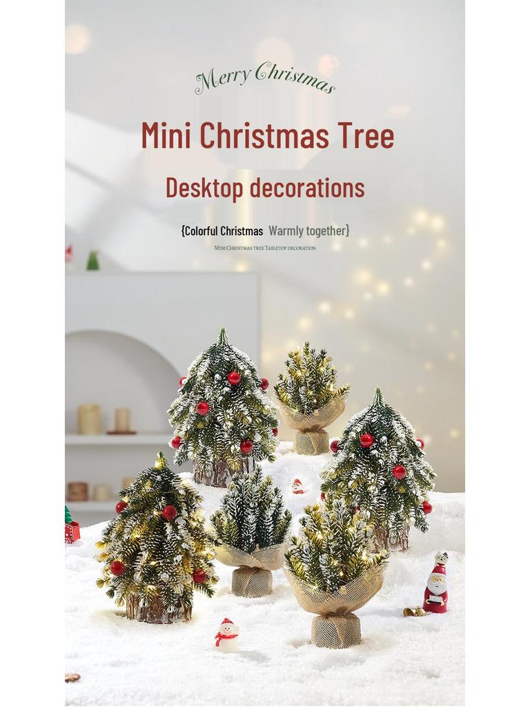 Mini Christmas Tree Ornament: Desktop Decoration & Holiday Photo Prop 2024