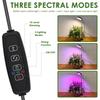 LED Grow Light Full Spectrum Plant Lamp Dimmable 3 Modes Height Adjustable Indoor Plants Light 3/9/12H Timer 10-Level Dimming