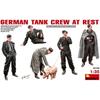 Miniart 1/35 Scale German Resting Tank Crew Figures (5 Figures & 1 Pig) Plastic Model Kit MA35198