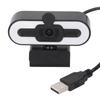 1080P HD Webcam with Adjustable Ring Light and Microphone Wide Angle Camera USB 2.0 Plug and Play