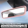 For Tesla Model Y Rear View Mirror Protector Frame Silicone Rearview Mirror Cover Sleeve For Tesla Model Y/S Decoration Acc O8L1