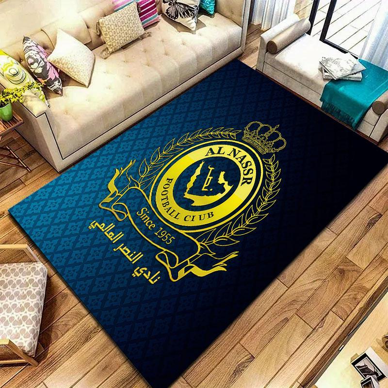 Al-Nassr FC Carpet Rug for Living Room Bedroom Home Sofa Decoration,Kids play Non-slip Floor Mat