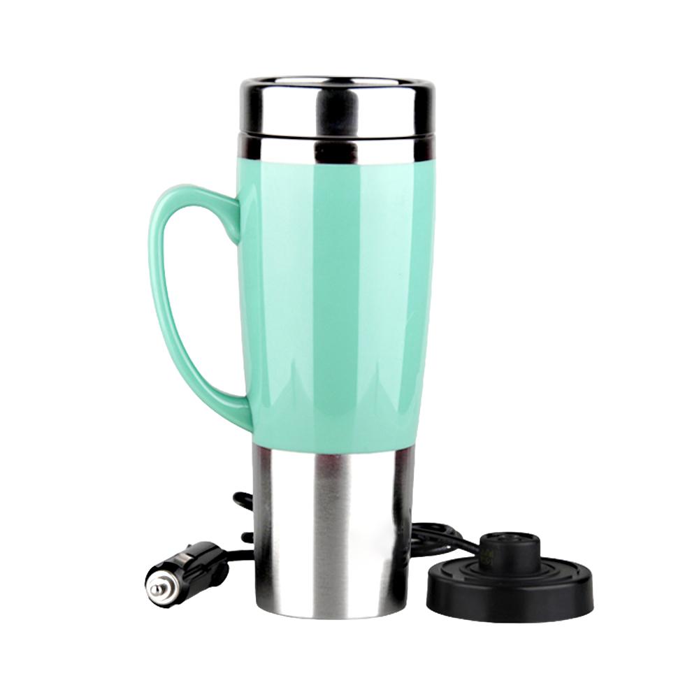 12V Car Electric Kettle Car Heating Cup Portable Stainless Steel Water Warmer Bottle Thermos cup Car Kettle