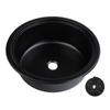 11.81 X 4.72in 304 Stainless Steel Round Sink Rustproof Easy To Maintain Bathroom Hand Wash Basin