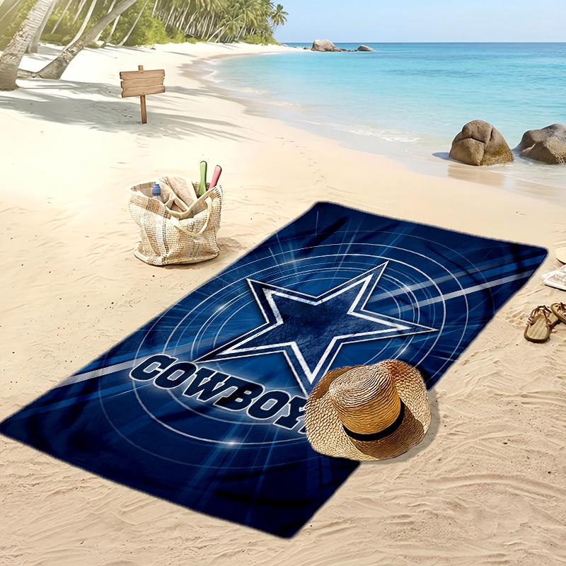 Asciugamano da Spiaggia Stampa Dallas Cowboys Morbido Portatile Asciugatura Rapida?Asciugamano Asciutto Per Piscina Vacanza Estiva Sport all'Aperto