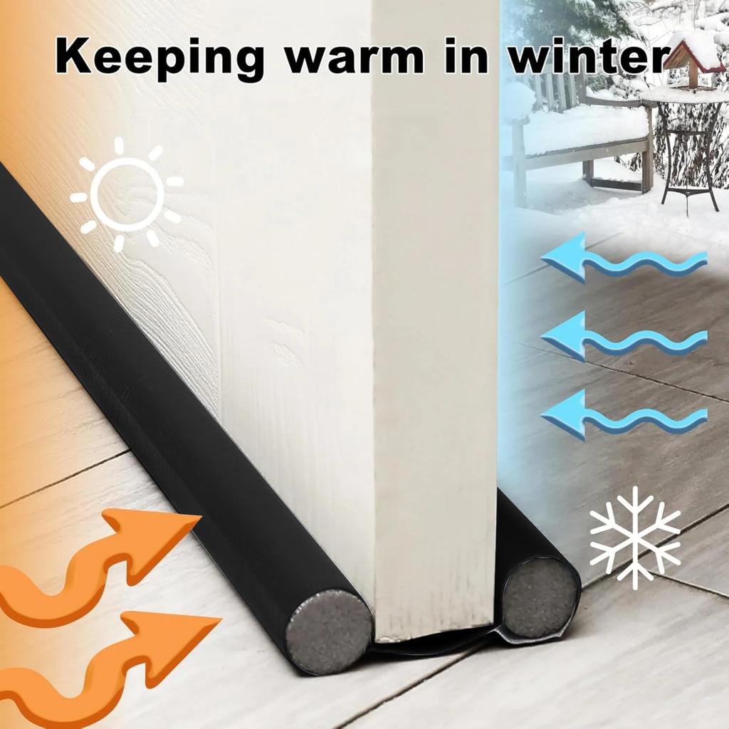 Double Door Wind Strip , Door Bottom Wind Strip , Sound Insulation, Windproof , Light Shading, Insect Proof , Noise Blocker Under The Door