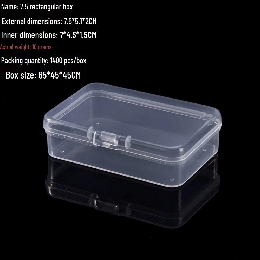 Mini Transparente Kunststoff-Aufbewahrungsbox - Tragbarer Kleinteile-Organizer