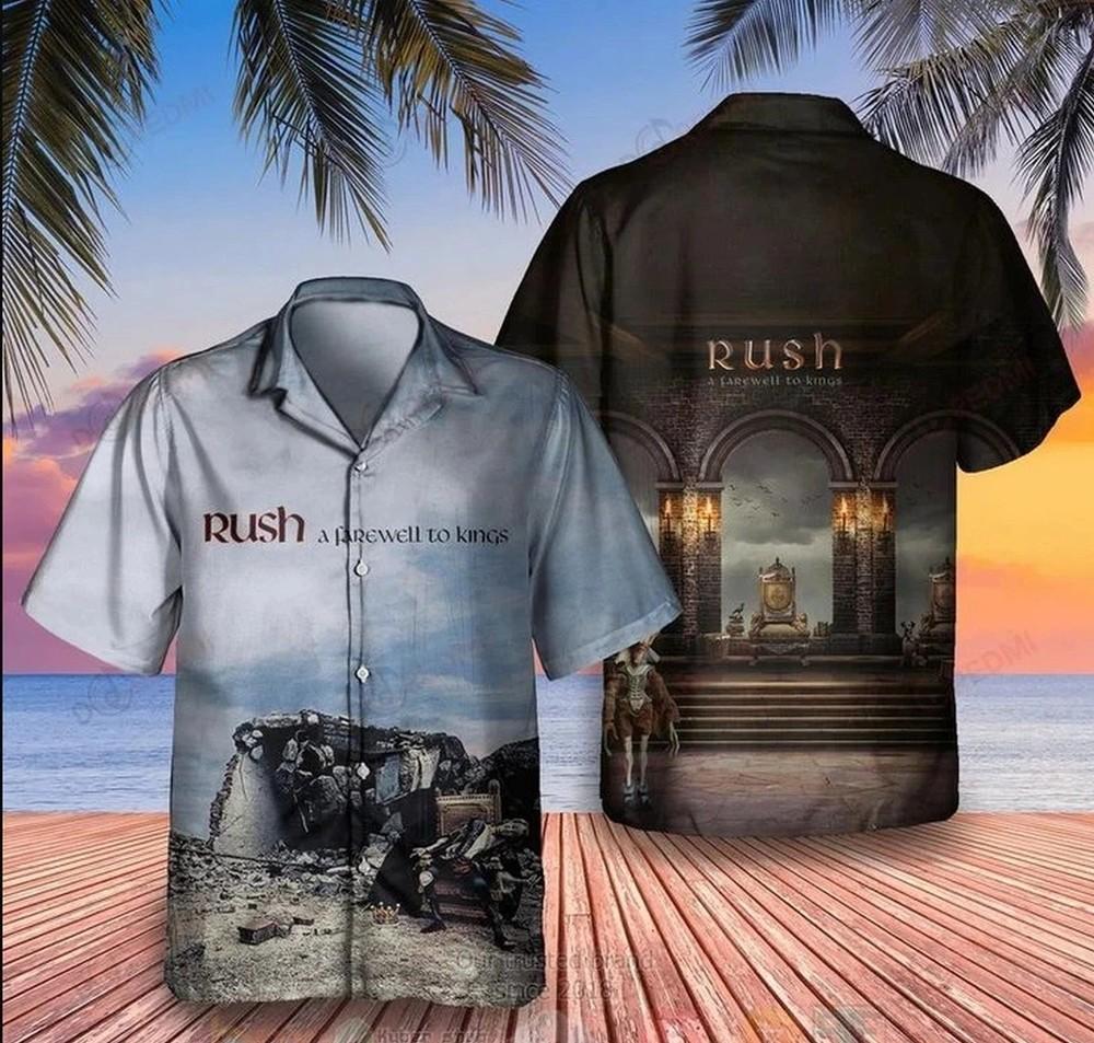 Rush A Farewell To Kings Album Cover Hawaiian Shirt Unisex T-Shirt XXXXL