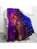 African American Women Blanket Inspirational Words Print Throw Blanket Soft Cozy Bedspread For Bed Sofa Decor
