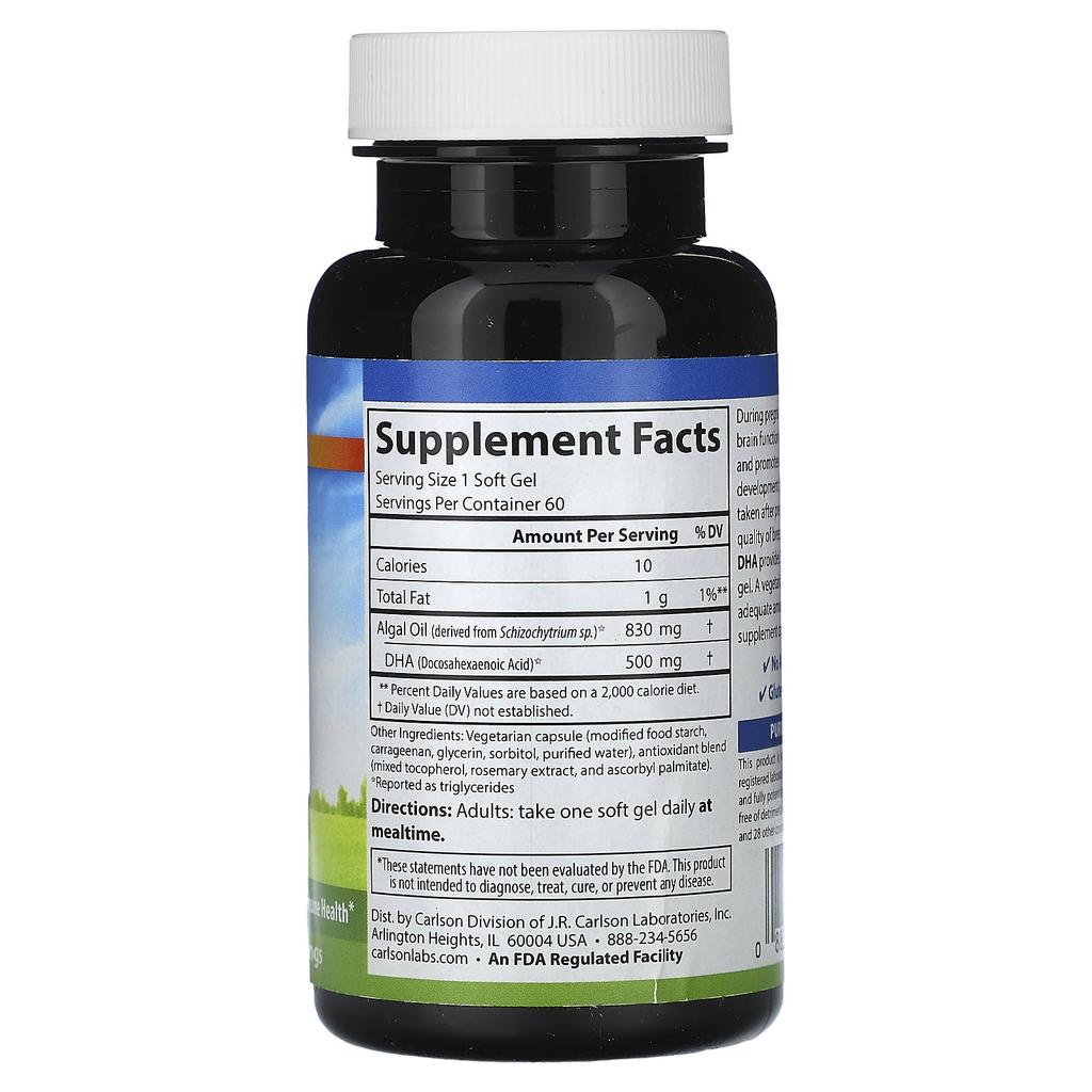 Plant-Based Dha for Pregnancy, 500Mg, 60 Veggie Softgels