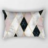 Federa rettangolare a righe geometriche rosa 30 * 50 cm Divano Abbraccio Cuscino Fodera per cuscino Soggiorno Camera da letto Elegante decorazioni per la casa