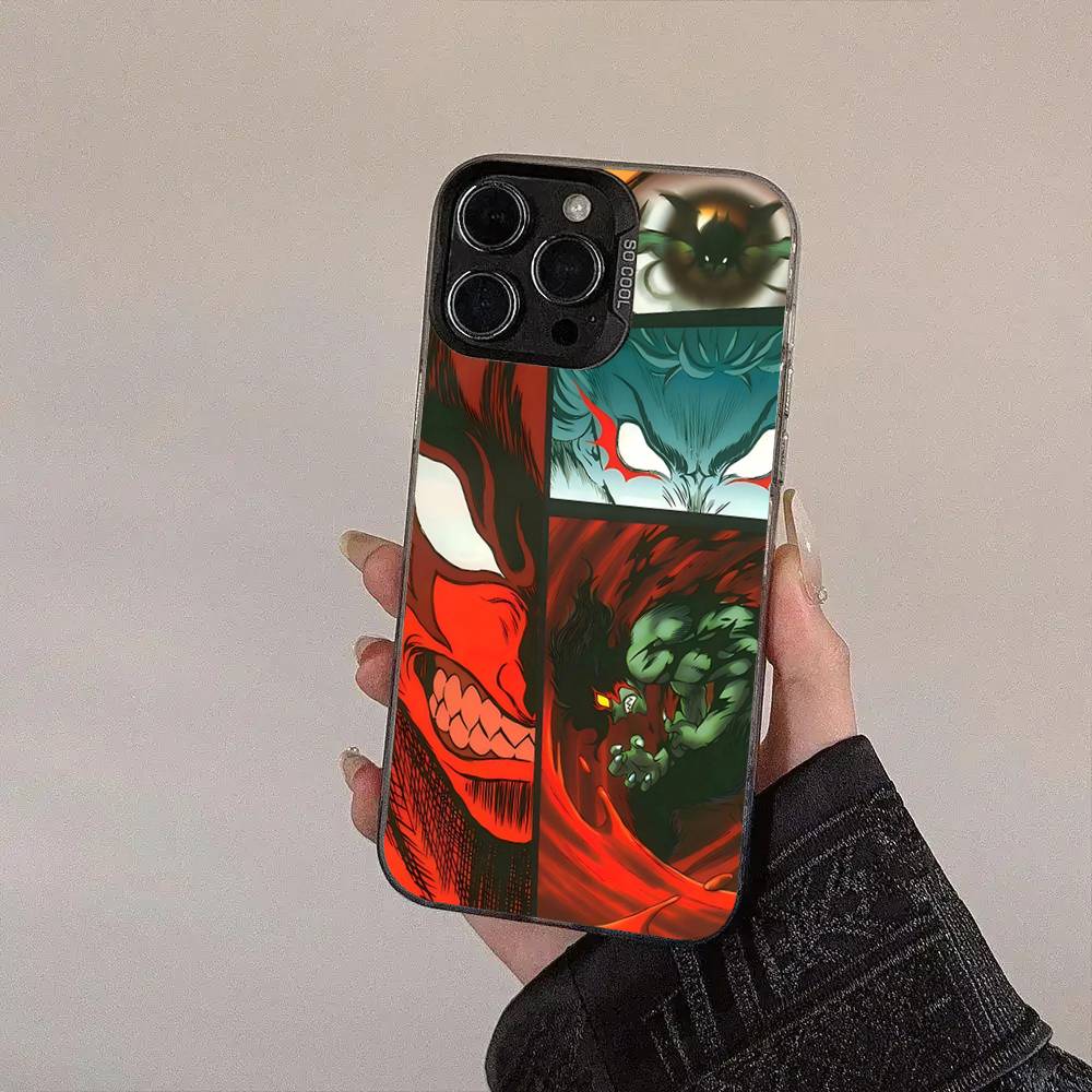 Anime P-Parasyte Farbig Silber Matt Für IPhone Handyhülle 17 16 15 14 13 12 11 Pro Max XR Plus Stoßfest