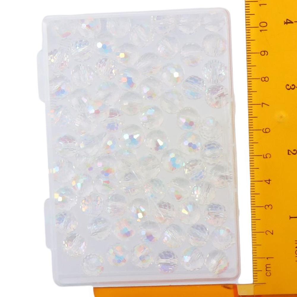 10MM Glass Beads Faceted Crystal Beads DIY Jewelry Making Iridescent Beads Necklace