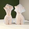 New Women's Sexy Lace Halter Roleplay Bride Dress Lady Honey Moon Cosplay Wedding Lingerie Dress Sweet Girl Dating Babydoll