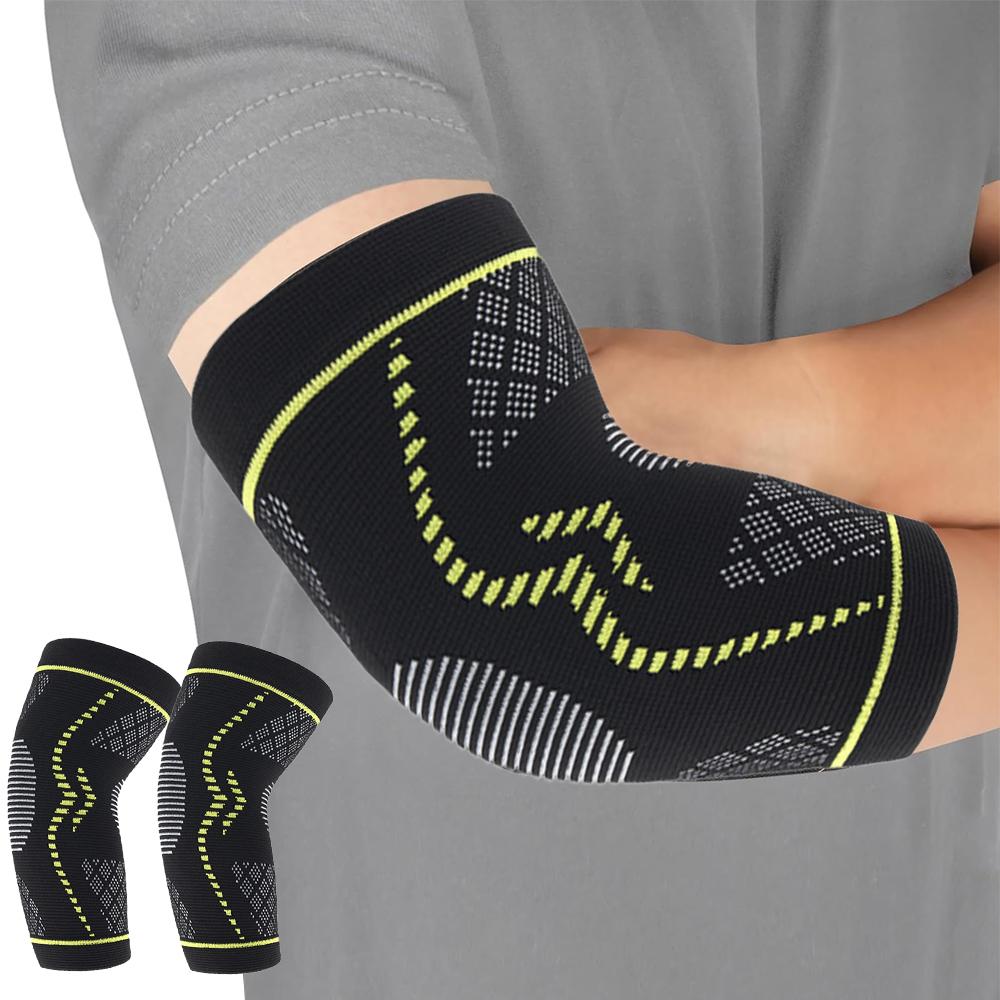 1Pair Elbow Brace For Tennis Golfers Pain Relief Compression Support Sleeve Tendonitis Arthritis Bursitis Workout
