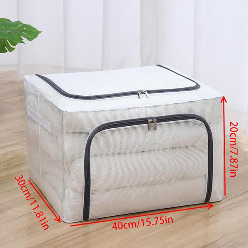 

Сумка для хранения одежды большой вместимости Прозрачный ящик для хранения Чехол Принадлежности Одеяла Подушки Органайзер для хранения игрушек Косметика