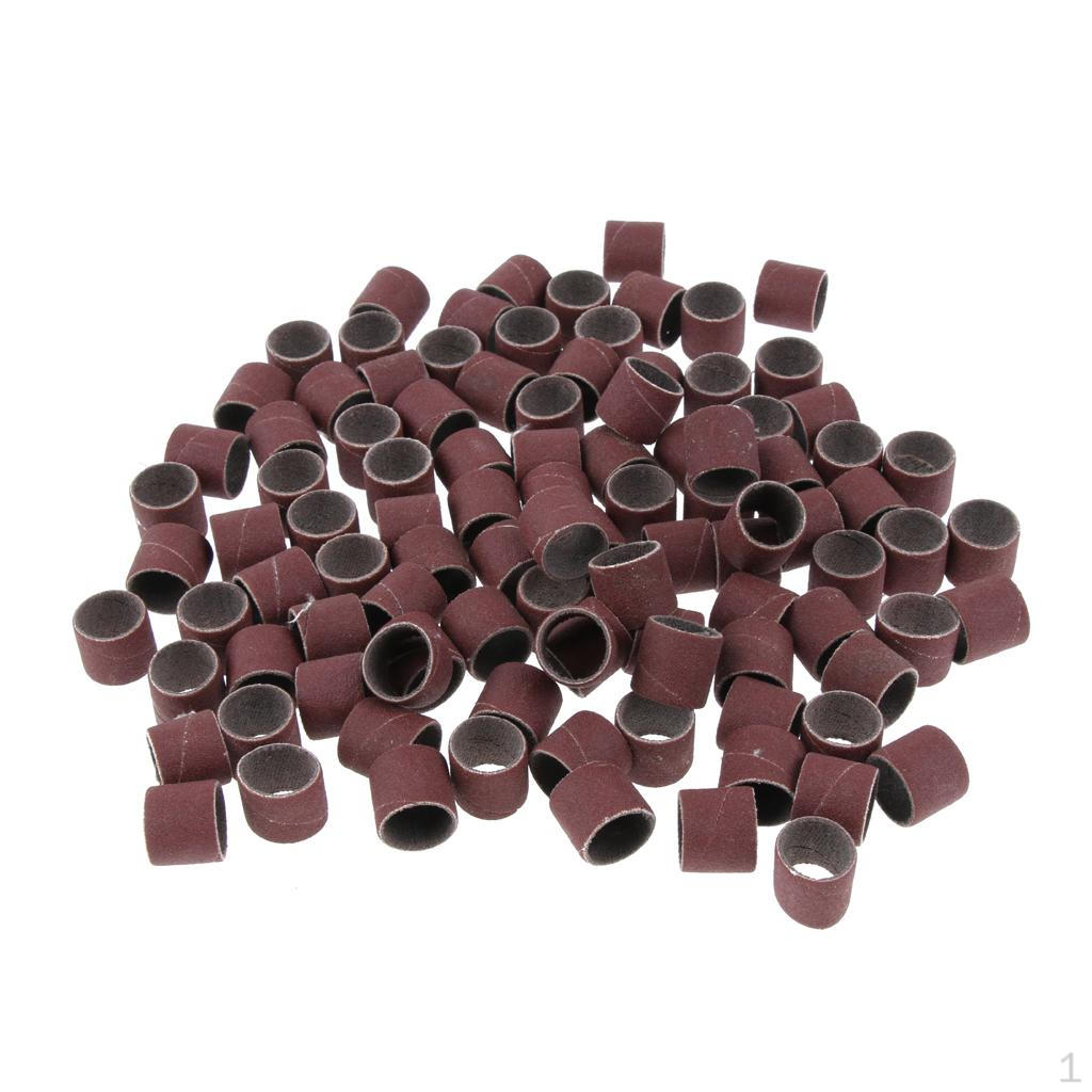 100 Pieces Sanding Drums Sanding Bands Sleeves For Rotary Tools