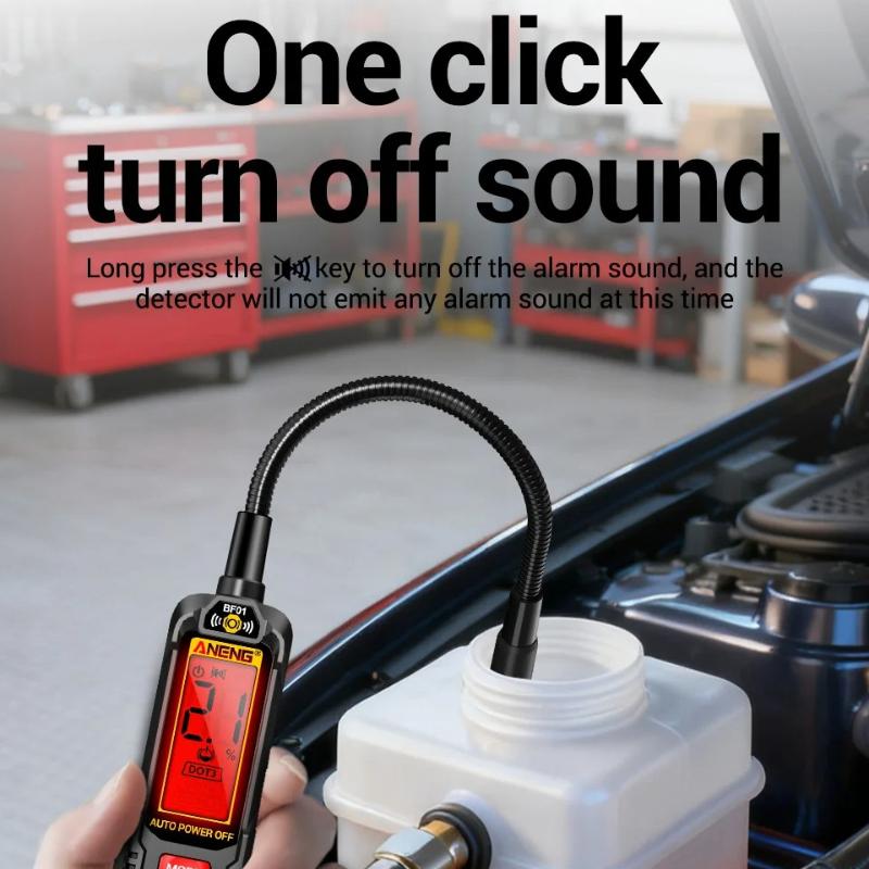 Kit Elettricista Auto Portatile ANENG BF01 Tester Liquido Freni Relè Auto RT01 Tester di Tensione 12V/24V Rilevatore Relè 4/5 Pin Analizzatore Olio Freni Strumenti di Test
