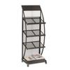 Floor-Standing 4-Tier Magazine and Document Display Rack