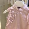 One-Year-Old Girl's Hanfu Cheongsam Summer Dress - Fashionable Chinese-Style Birthday Outfit