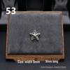 Cercei Stud Trendy Cruce Cupru Alb Argint Thai 925 cu Diamante Colorate pentru Bărbați și Femei