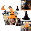 Halloween Electric Pumpkin Elf Hat Ghost Festival Party Costume Plush Toy Yellow 30*30*40cm Black 30*30*40cm
