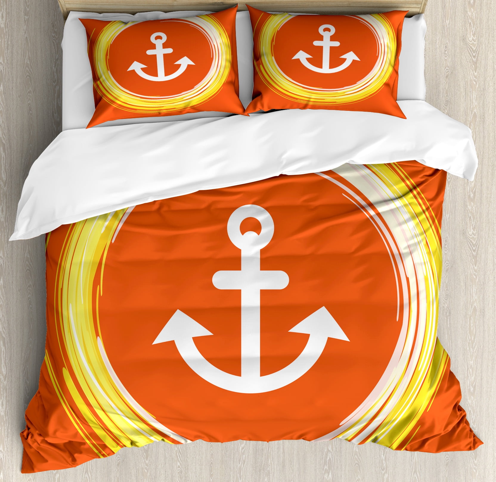 

Anchor Patern Home Soft Duvet Cover, Soft Beding for Adult Peoples plus Children Suitable Anchor Lovers,beautiful Warm plus Comfortable 135*200cm Eu-Single
